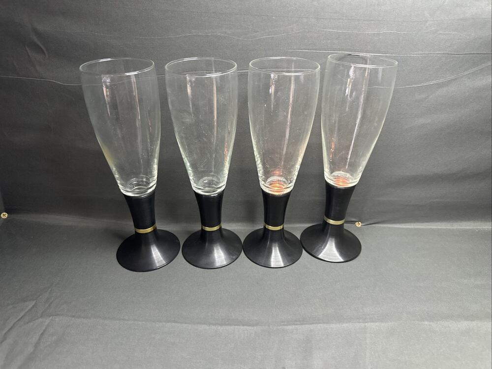 4 1960 After Hours Lighted Glasses Glow- David Douglas 2 Tested 2 Need Work